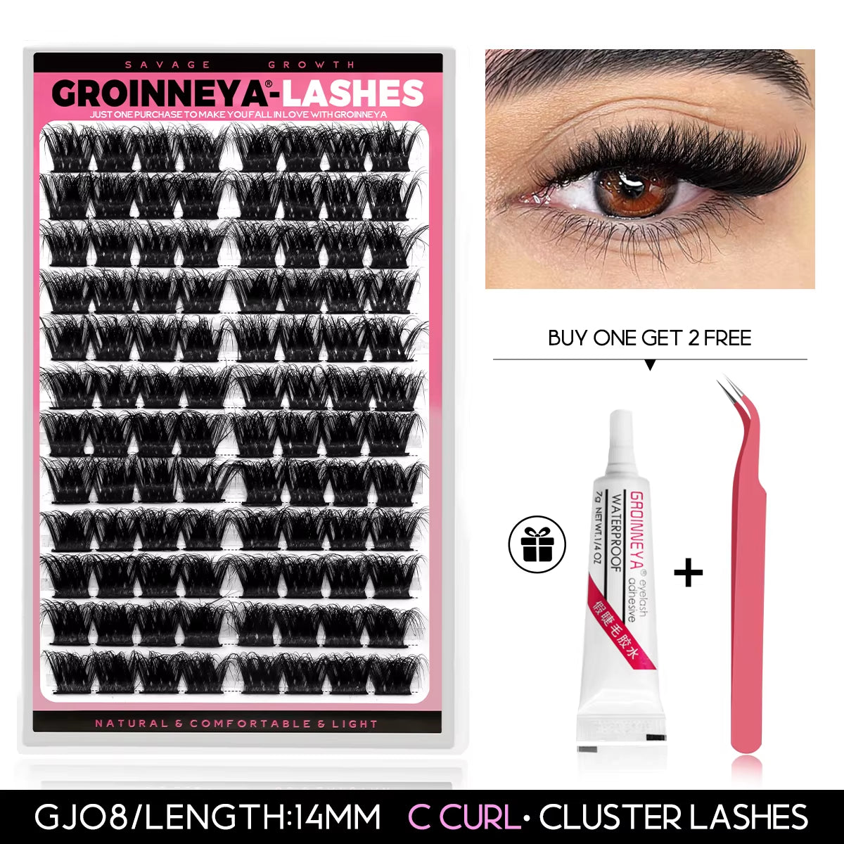 Clusters Lash Cluster Lashes Individual Lashes Natural Look C Curl Fluffy Cluster Lashes DIY Eyelash Extension