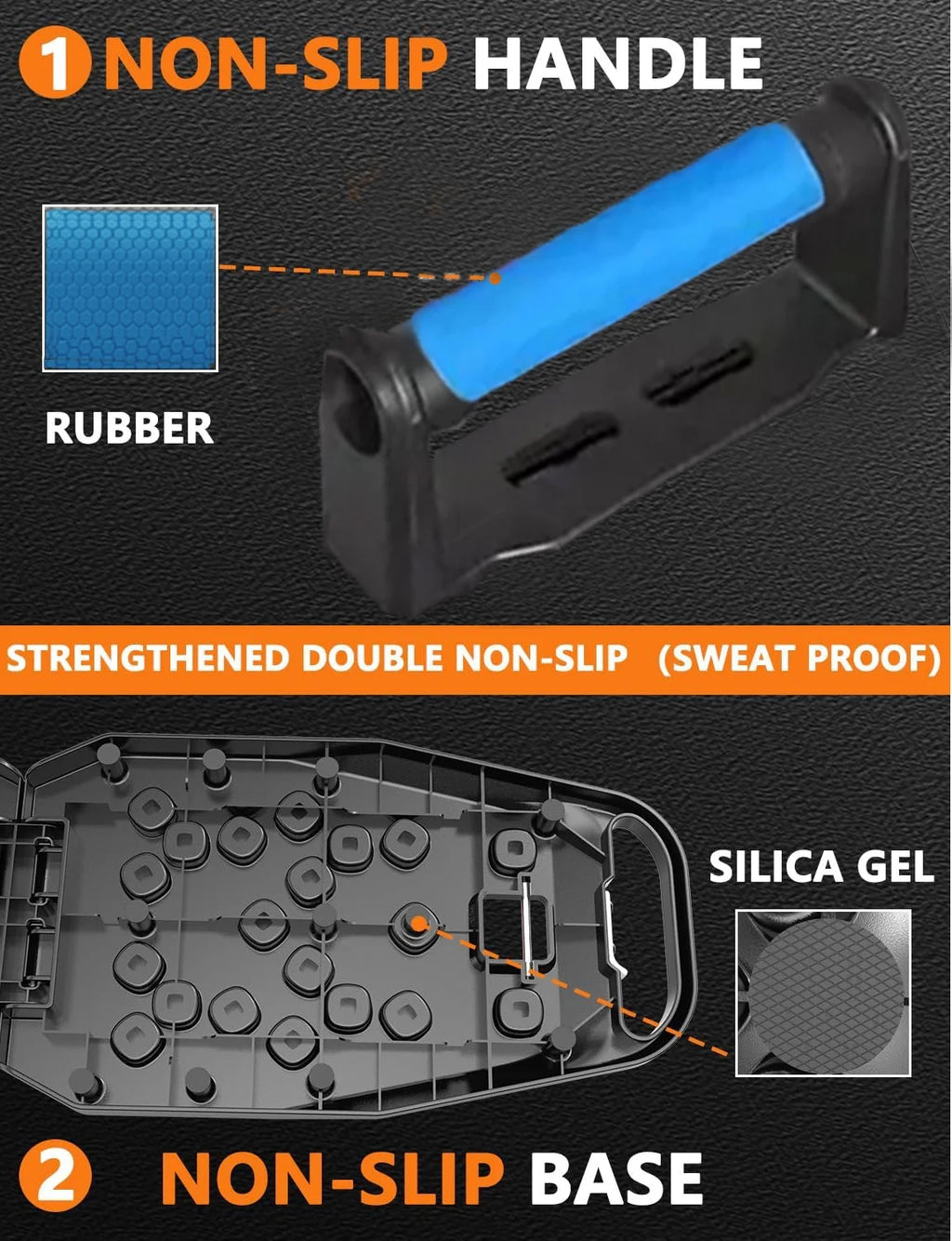 12-1 Multifunctional Folding Push up Board, Portable Folding Push up Bar Home and Gym Exercise Equipment, Suitable for Chest and Back Exercises, Fitness Strength Training Stand