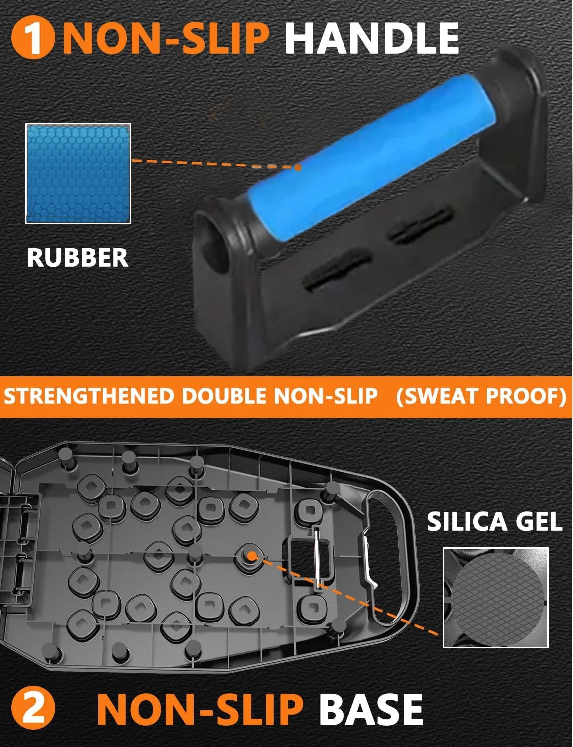 12-1 Multifunctional Folding Push up Board, Portable Folding Push up Bar Home and Gym Exercise Equipment, Suitable for Chest and Back Exercises, Fitness Strength Training Stand