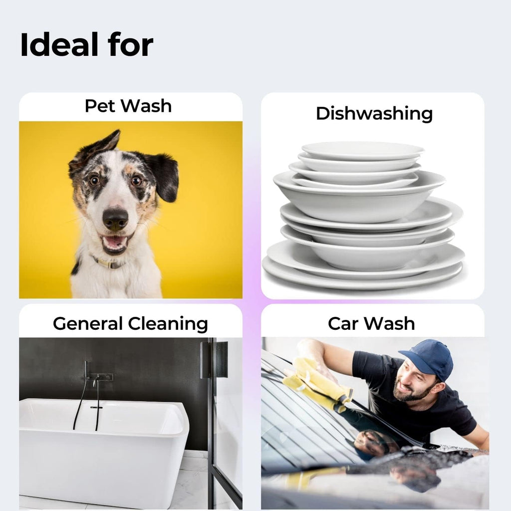 Cleaning Gloves Dishwashing Cleaning Scrubber Glove for Housework, Kitchen, Bathroom Cleaning 1 Pair (13.6" Large)