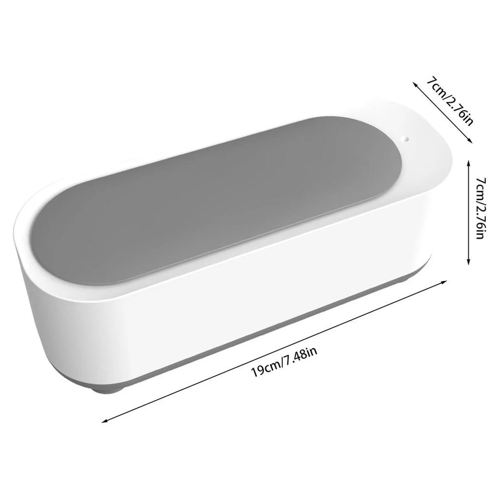 Ultrasonic Jewelry Cleaner, Portable 10Oz 46Khz Ultrasonic Cleaner Machine for Glasses , Necklaces, Watches, White