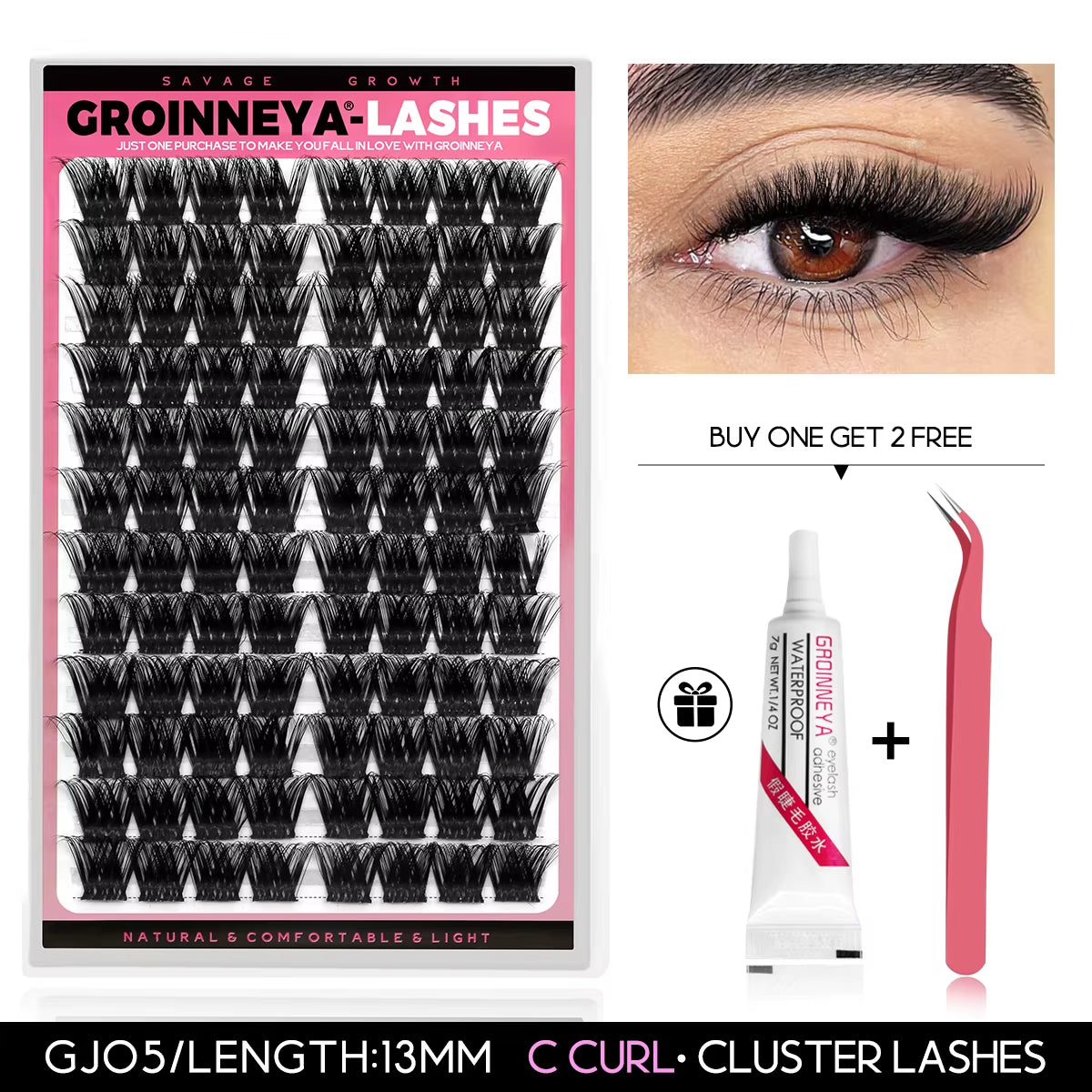 Clusters Lash Cluster Lashes Individual Lashes Natural Look C Curl Fluffy Cluster Lashes DIY Eyelash Extension