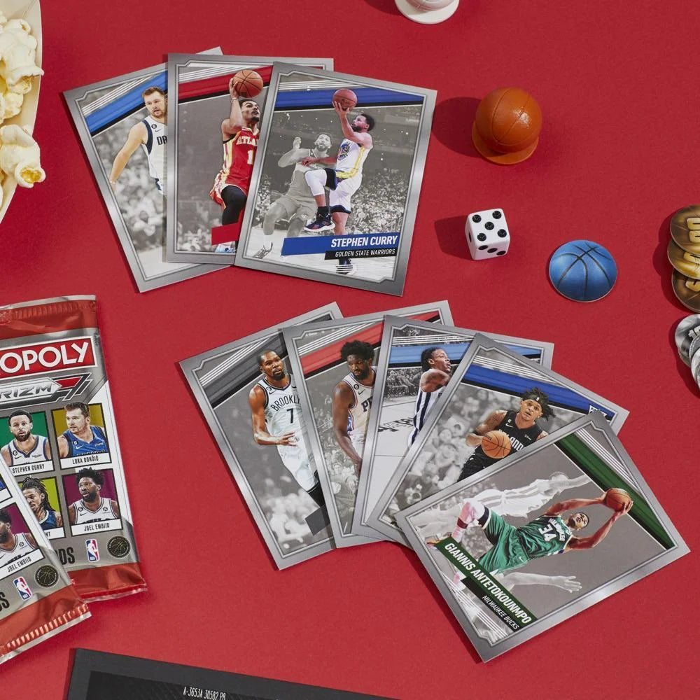 Prizm: NBA Edition Board Game with Panini NBA Trading Cards, 2-4 Players, Ages 8+