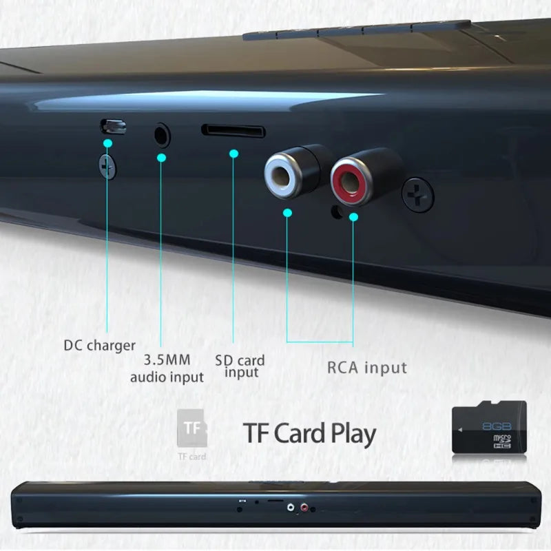 BS-28B TV Sound Bar Bluetooth Soundbar Sound Bar for Tv Home Theater Tv Speaker High Quality Tv Sound Bar Coaxial