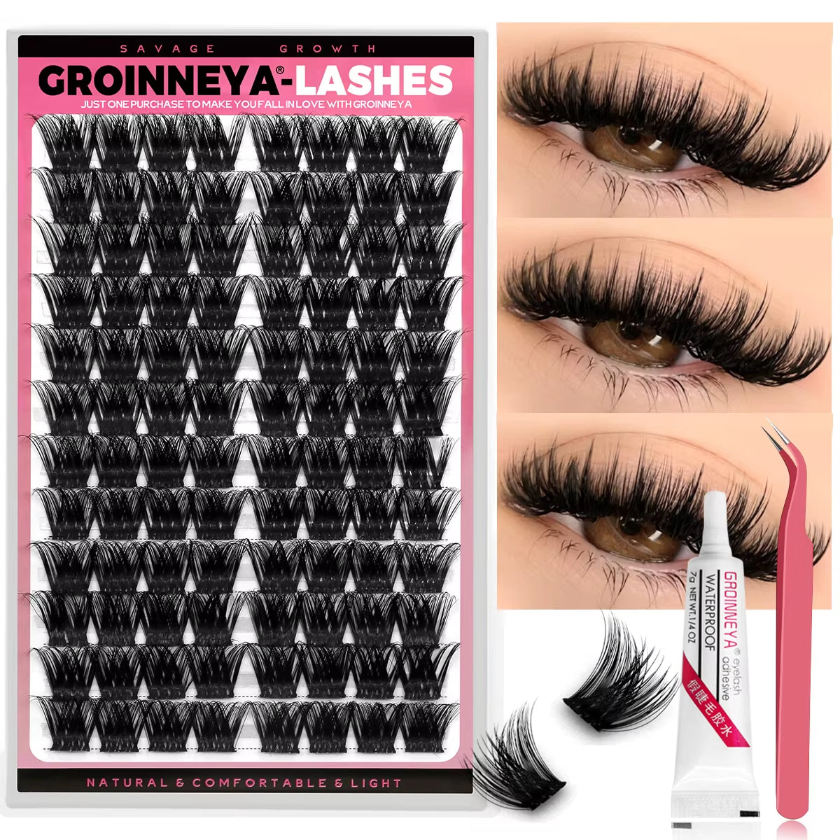Clusters Lash Cluster Lashes Individual Lashes Natural Look C Curl Fluffy Cluster Lashes DIY Eyelash Extension