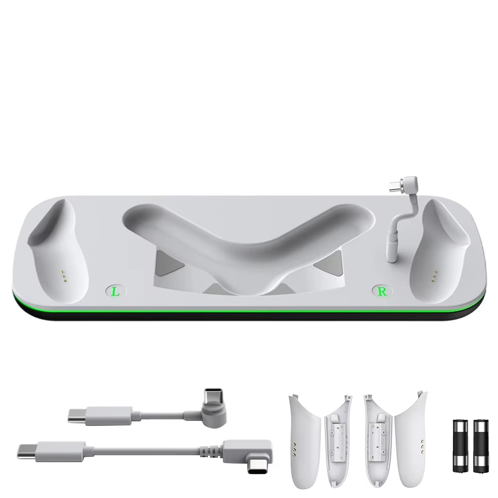 Wireless Charging Station for  for Meta Quest 3 VR Accessories Charger Dock Magnetic Fast Controller with LED Light