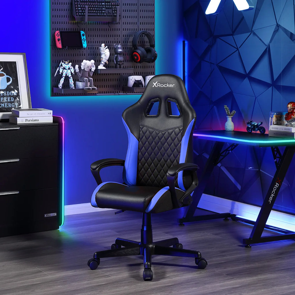 Apex Junior PC Kids Gaming Chair, Blue