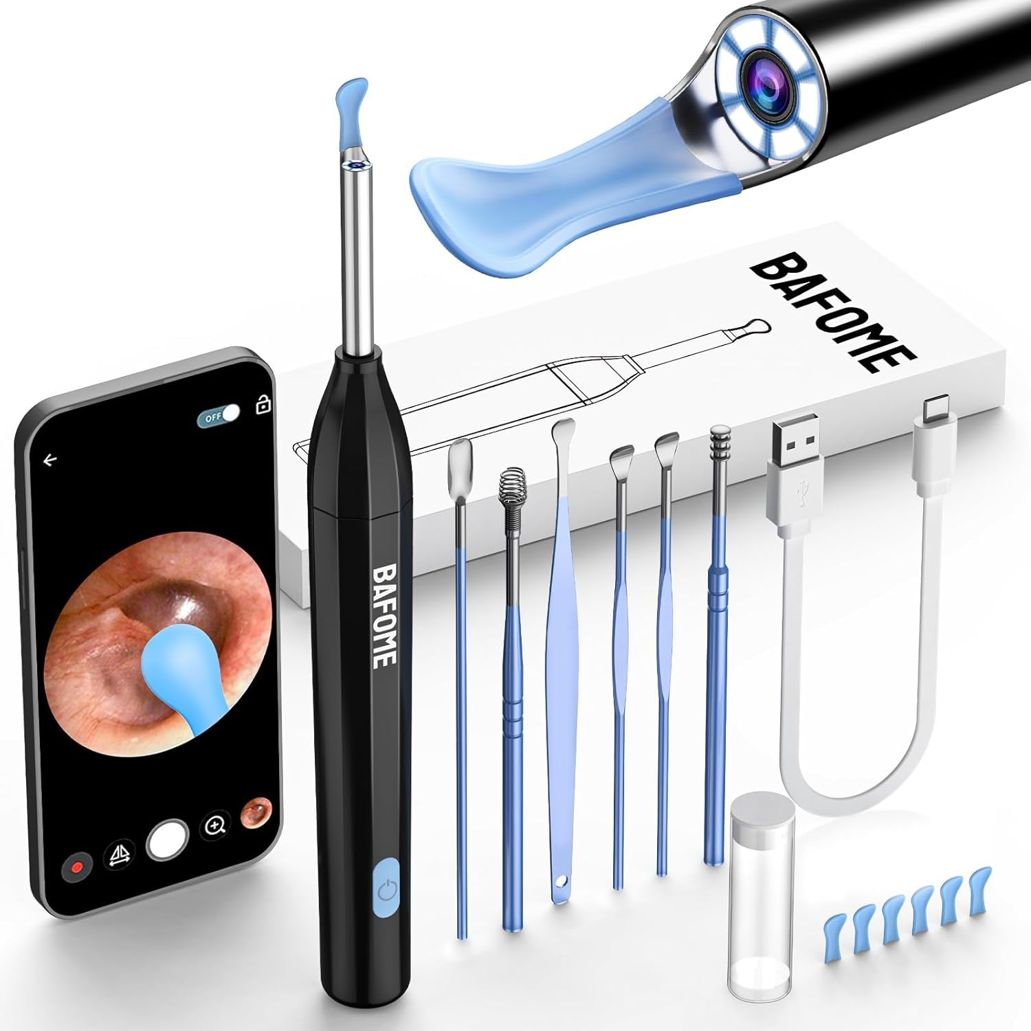 Ear Wax Removal, Ear Cleaner with Camera, 1920HD Ear Cleaner, Ear Wax Removal To