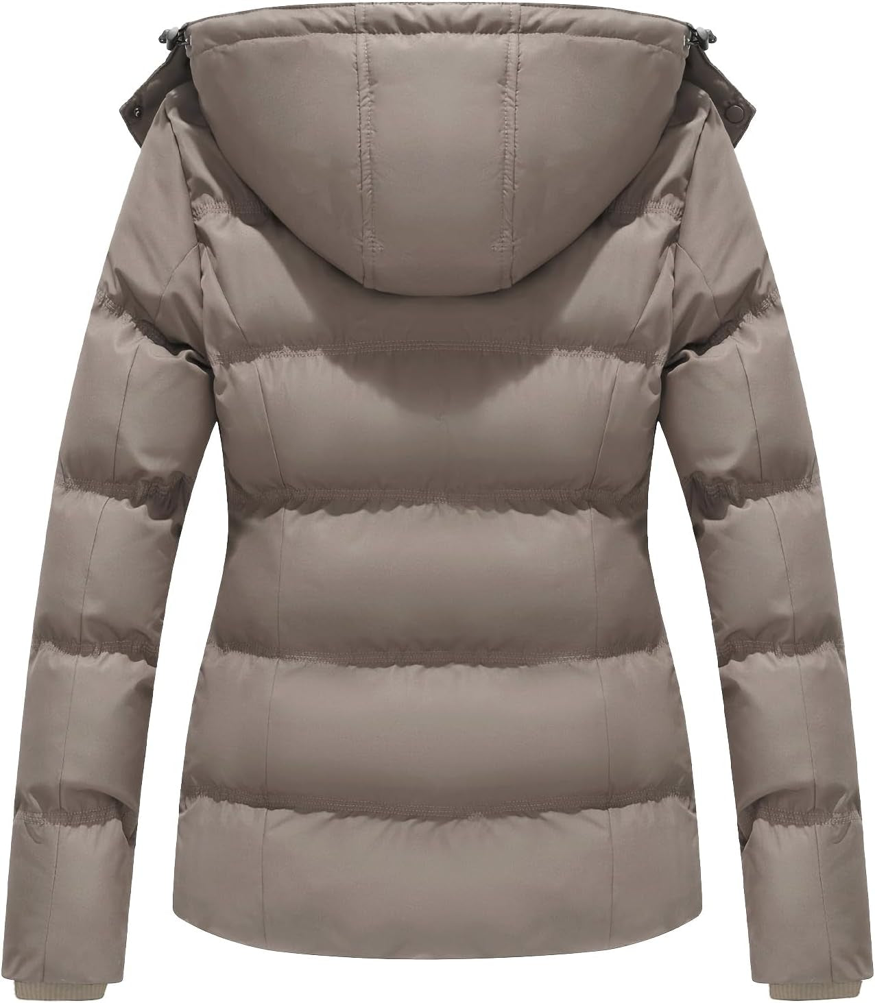 Women'S Winter Coats Quilted Puffer Jacket Warm Snow Coat with Removable Hood