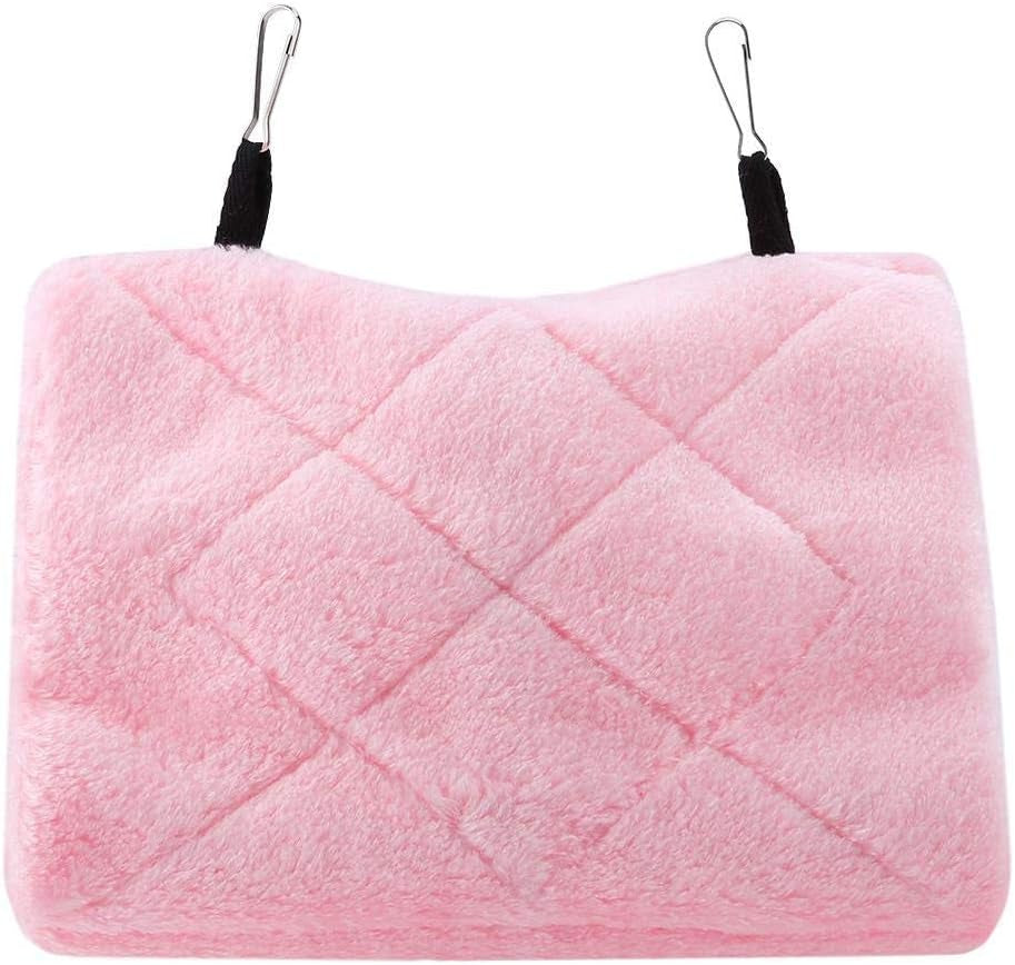 Peony Parrot Hammock Bird Nest Warm Soft Plush Hammock Hanging Cage Tent for Birds Parrot Winter Warm Bed Pet Toy Pouch Cotton Bed (M-)