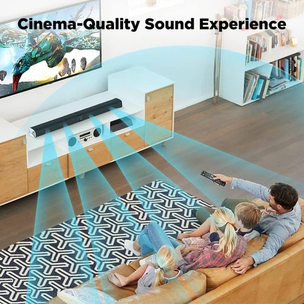 Sound Bar for TV 2 in 1 Separable Bluetooth Soundbar Home Theater Speakers with Arc/Optical/Aux Connect