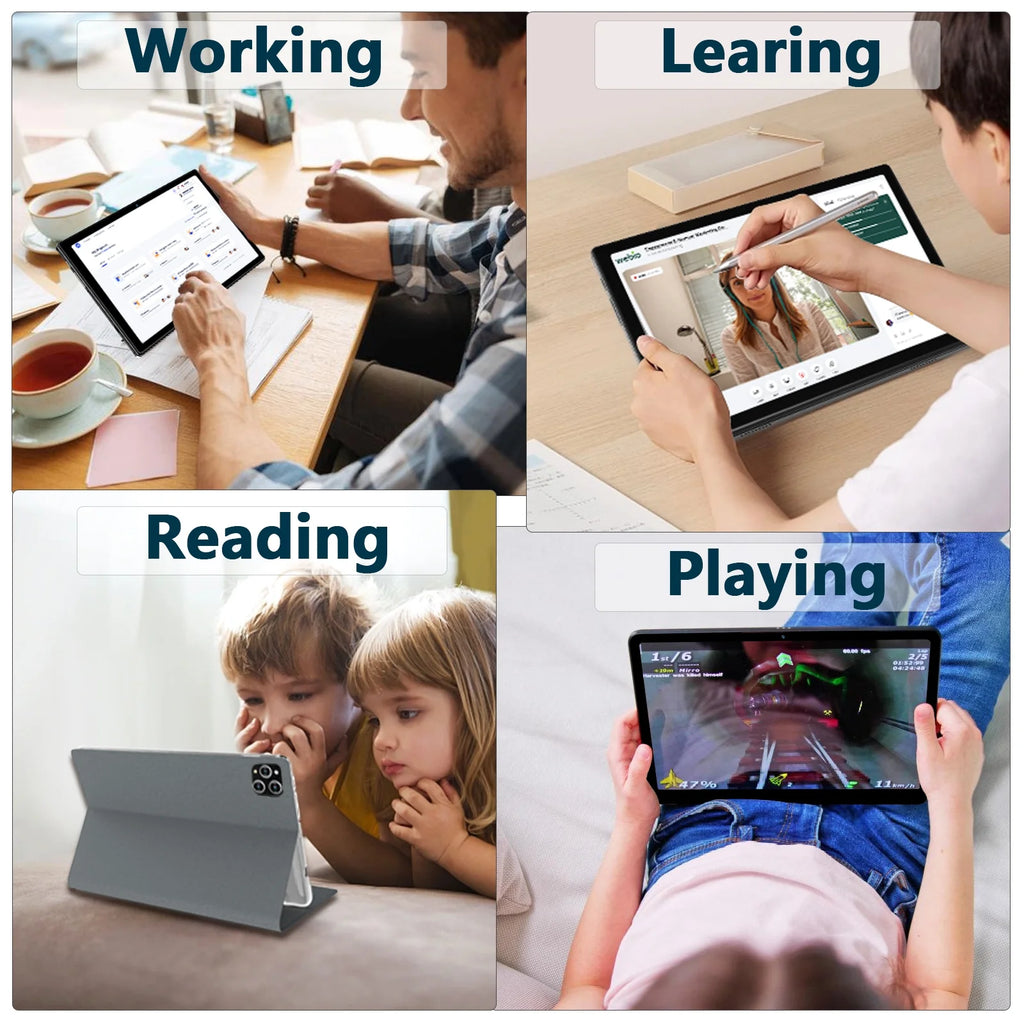 Tablet 2025 Newest Android 14 Tablet, 10 Inch Tablet,5G Wi-Fi Tablet Computer,2 in 1 Tablet with Keyboard