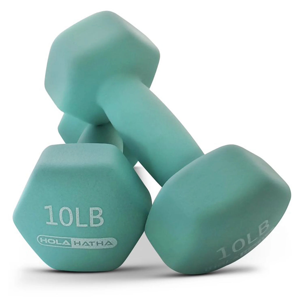 2, 3, 5, 8, & 10 Lb Neoprene Dumbbell Weight Set W/ Rack, Pastel