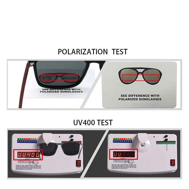 Polarking New Luxury Polarized Sunglasses Men Driving Shades Male Sun Glasses Vintage Travel Fishing Classic Sun Glasses 400