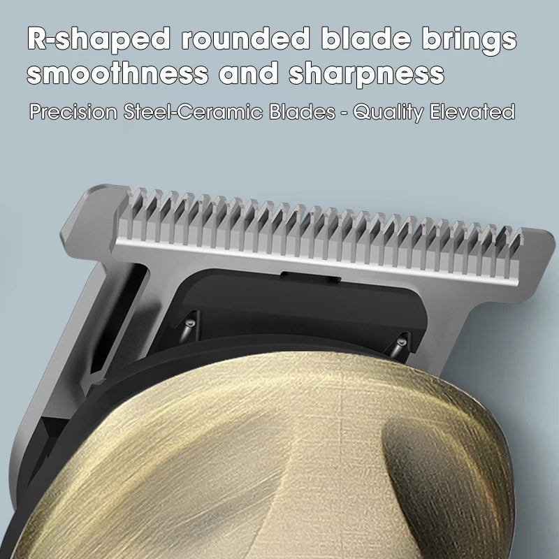 Beard Trimmer and Electric Razor Multifunction Kit, 26 Piece, Gold