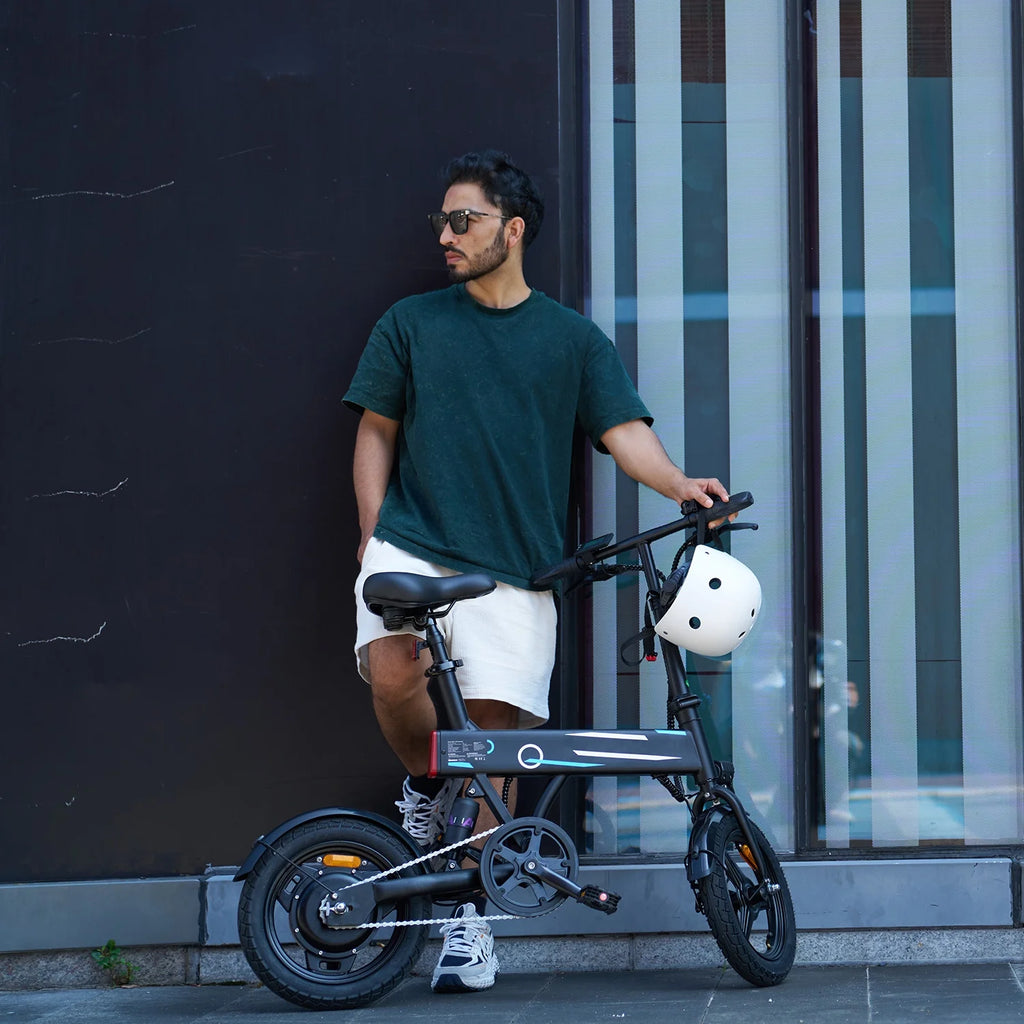 14" Foldable Electric Bicycle for Adults,500W 36V/7.8Ah Electric Bike,Lcd,20Mph Commuter E Bike for Teen, UL 2849