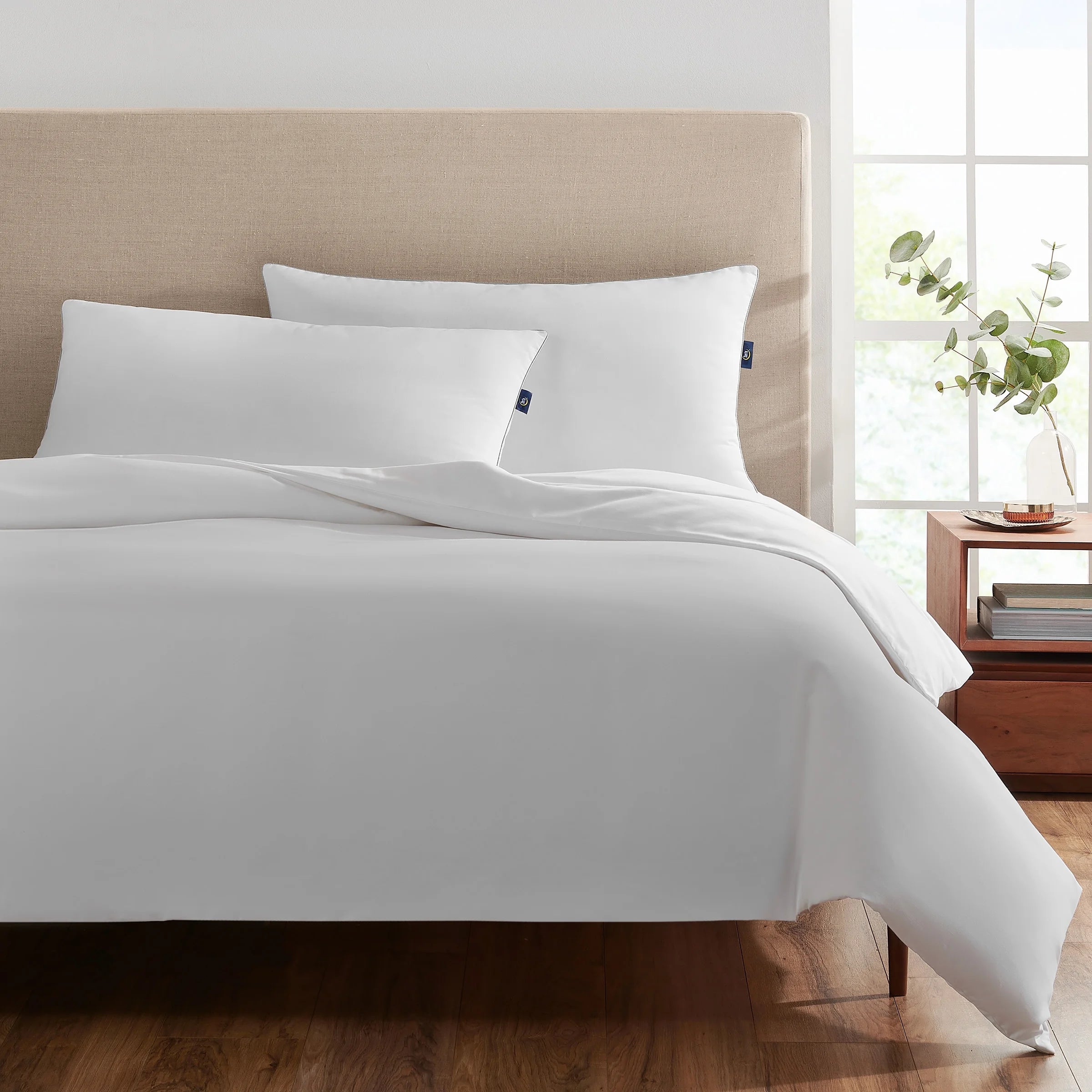 pedic Endless Comfort Bed Pillow, King, 2 Pack