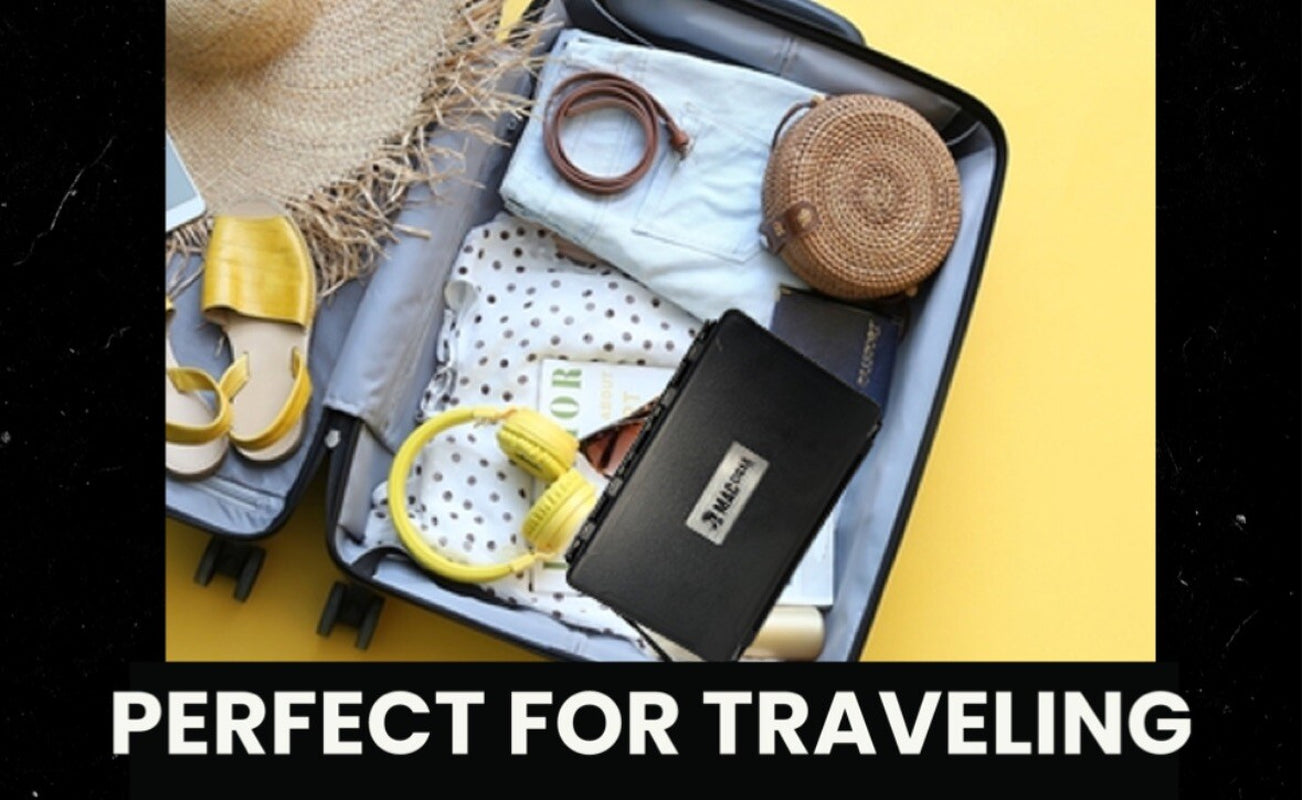 Cigar Case Box Travel Humidor Double Sided Cutter Stand Hygrometer 5 or 10 Cigar