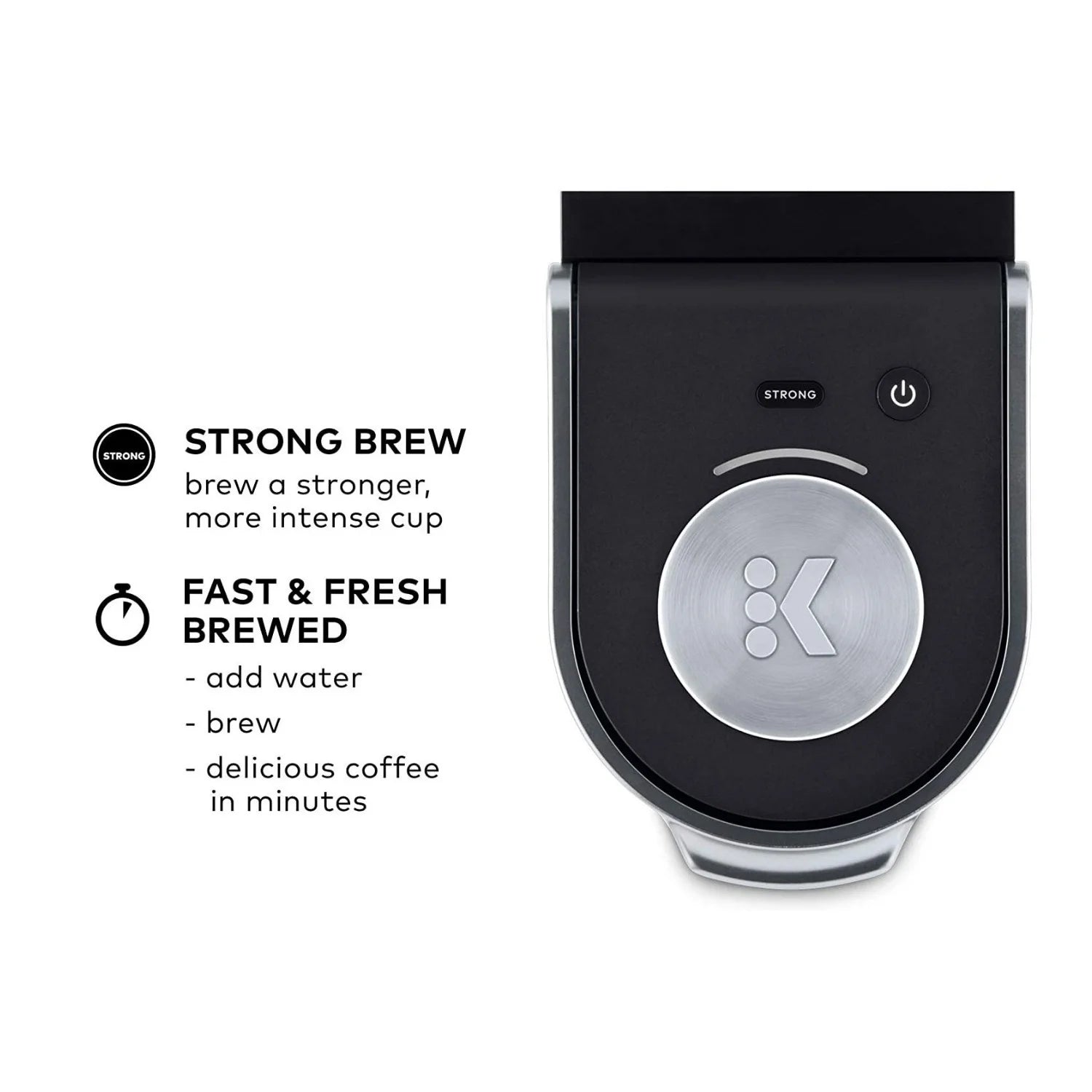 K-Mini plus Single Serve Coffee Maker with K-Cup Pod (Black)