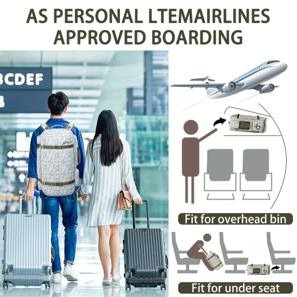 BE SMART 50L Extra Large Gym Backpack for Men, Big Gym Bag with Shoes Compartment, Waterproof Heavy Duty Duffel Bags, Men'S Workout Backpacks for Outdoor Sport,Hiking,Camping (XL)