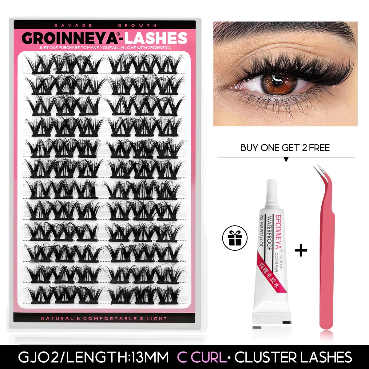 Clusters Lash Cluster Lashes Individual Lashes Natural Look C Curl Fluffy Cluster Lashes DIY Eyelash Extension
