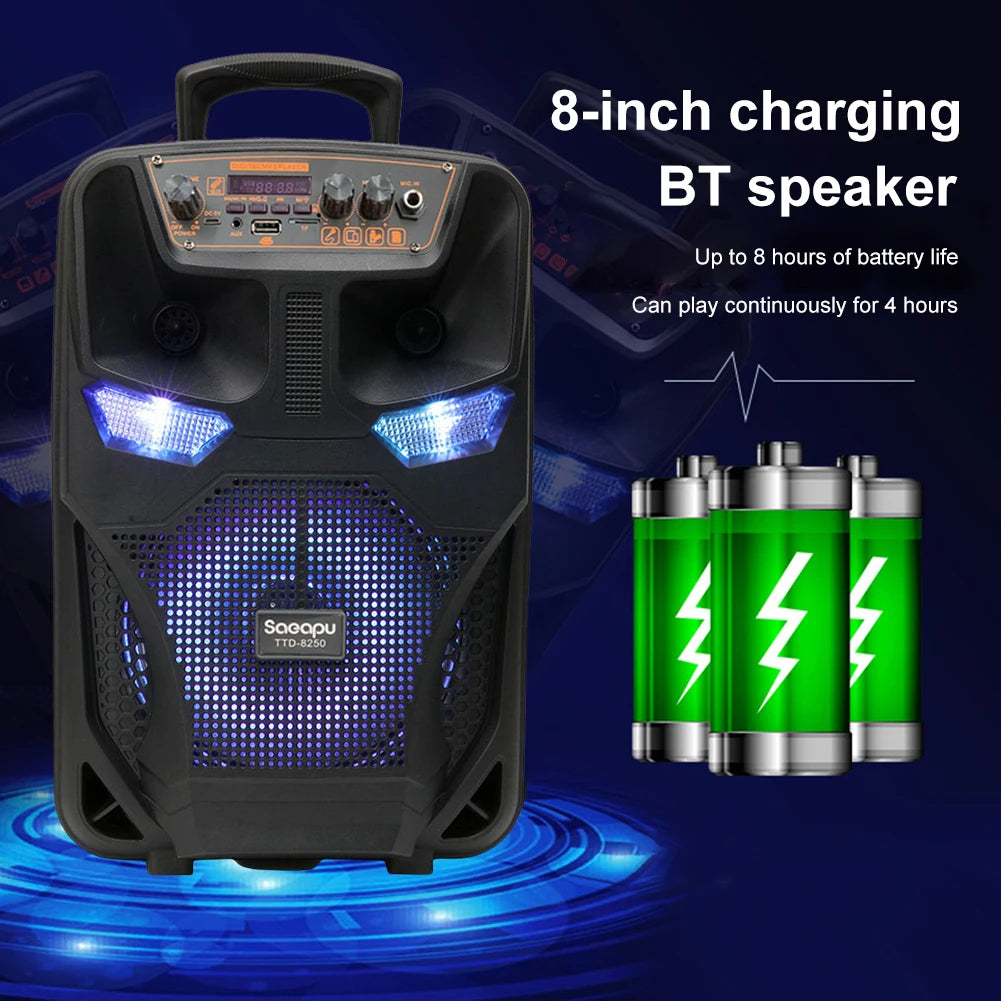 Bluetooth-Compatible Speaker Wireless Portable Speaker Subwoofer Powerful Speaker Outdoor Speaker for Travel Indoor and Outdoor