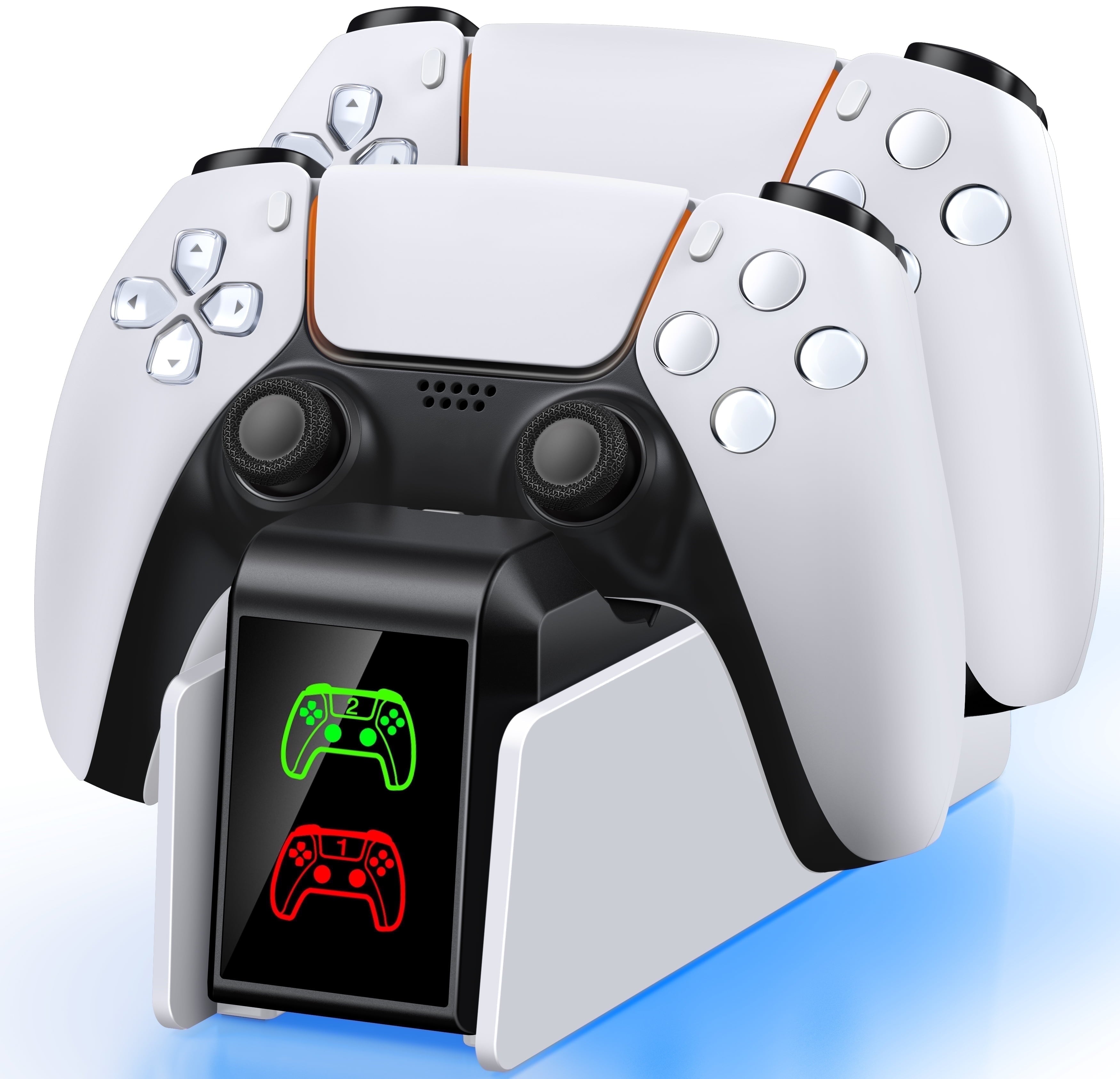 PS5 Controller Charger,  Charging Station with Fast Charging for PS5 Controller Accessories,White