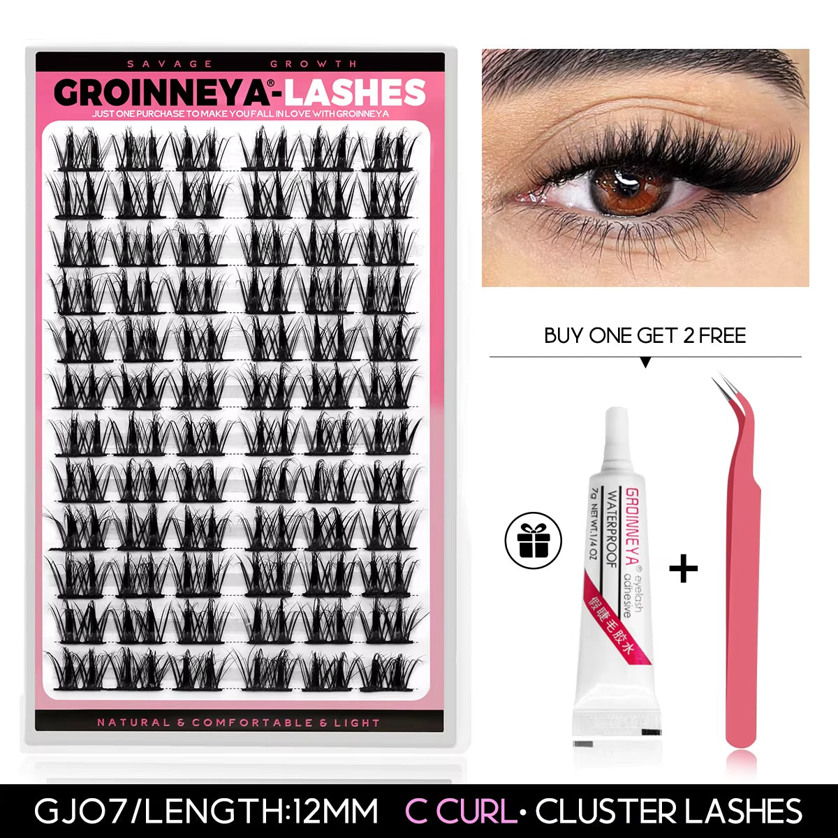 Clusters Lash Cluster Lashes Individual Lashes Natural Look C Curl Fluffy Cluster Lashes DIY Eyelash Extension