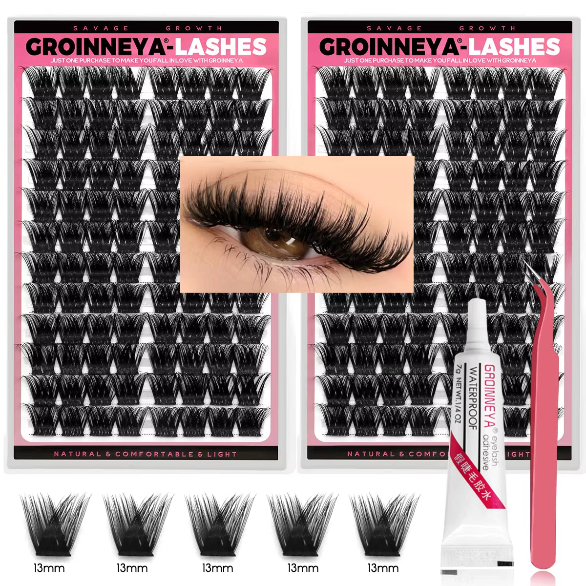 Clusters Lash Cluster Lashes Individual Lashes Natural Look C Curl Fluffy Cluster Lashes DIY Eyelash Extension