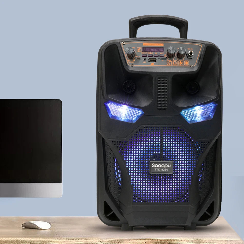 Bluetooth-Compatible Speaker Wireless Portable Speaker Subwoofer Powerful Speaker Outdoor Speaker for Travel Indoor and Outdoor