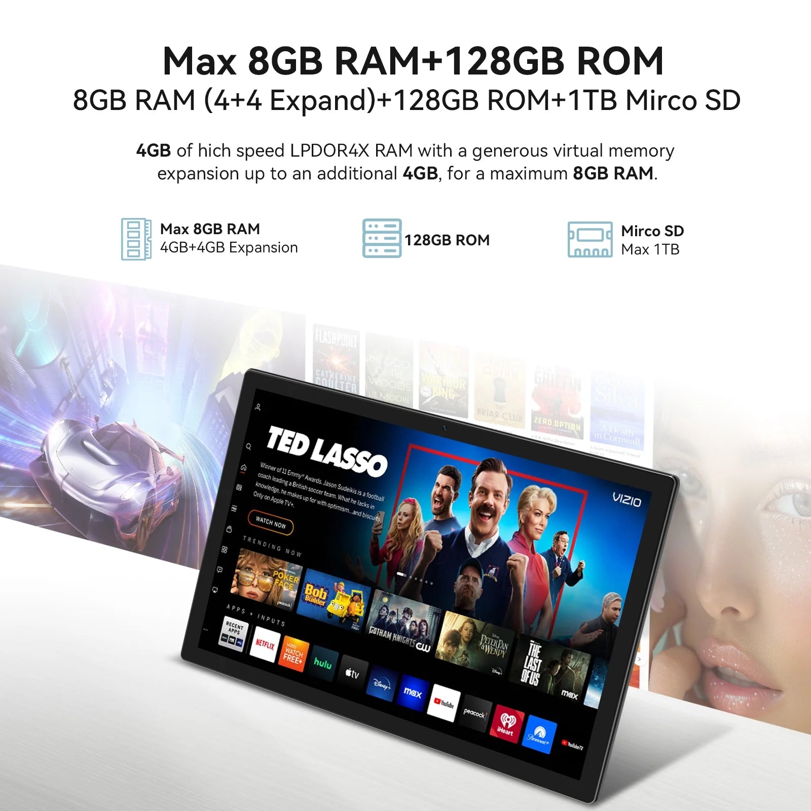 Android 15 Tablet,10 Inch Android Tablet,128Gb+8Gb+1Tb Expand,5G Wifi,Octa-Core,Unisoc T606 Cpu,7000Mah,Bluetooth 5.0,GPS,13MP+8MP Dual Camera,Face Unclock,Hd Display,Touchscreen,Tablet with Keyboard