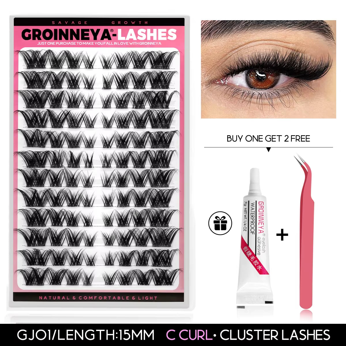 Clusters Lash Cluster Lashes Individual Lashes Natural Look C Curl Fluffy Cluster Lashes DIY Eyelash Extension