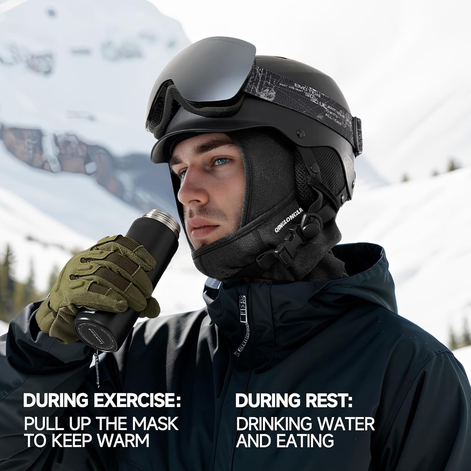 Balaclava Ski Mask Warm Full Face Cover Winter Full Face Mask for Skiing Snowboarding Outdoor Sports