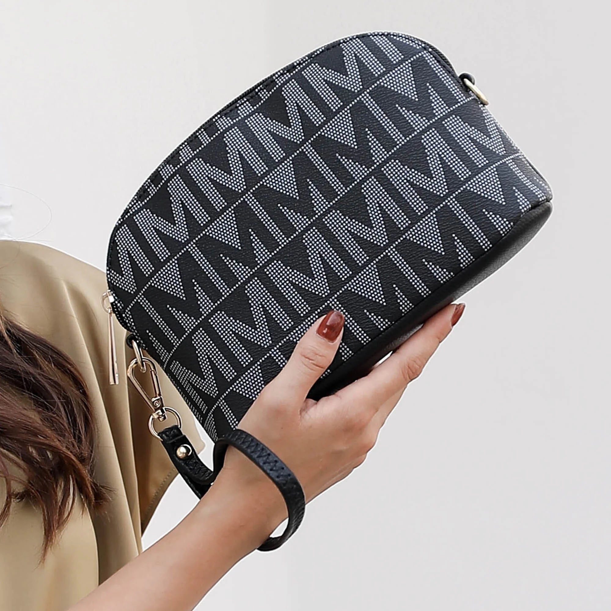 Marimar Women'S Tote Bag with Pouch and Wristlet, Signature 4 Piece Set by Mia K - Red