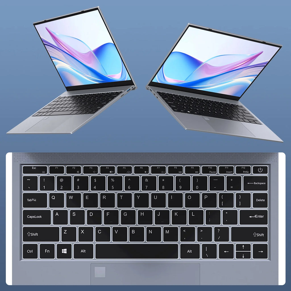 13.5" Windows 11 Pro Business Laptop, 8GB RAM 256GB SSD, Intel Core I3 1005G1, up to 3.4Ghz, 16:10 2.5K UHD Display Fingerprint Backlit Keyboard Wifi5 BT 5.0 for Student, Beginner, Gray