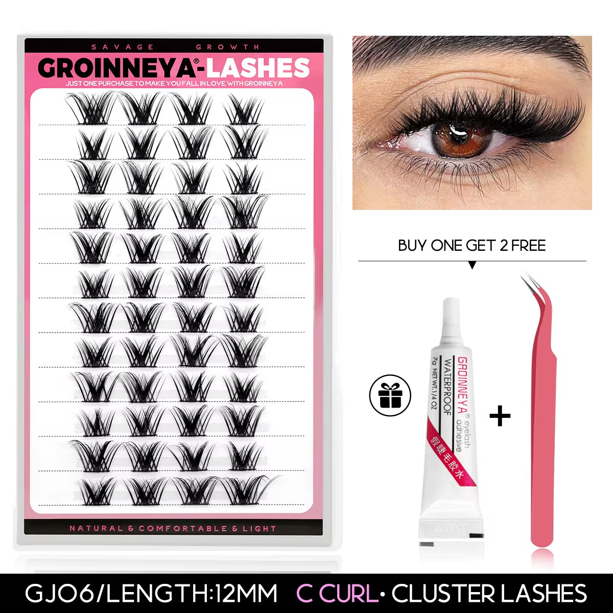 Clusters Lash Cluster Lashes Individual Lashes Natural Look C Curl Fluffy Cluster Lashes DIY Eyelash Extension