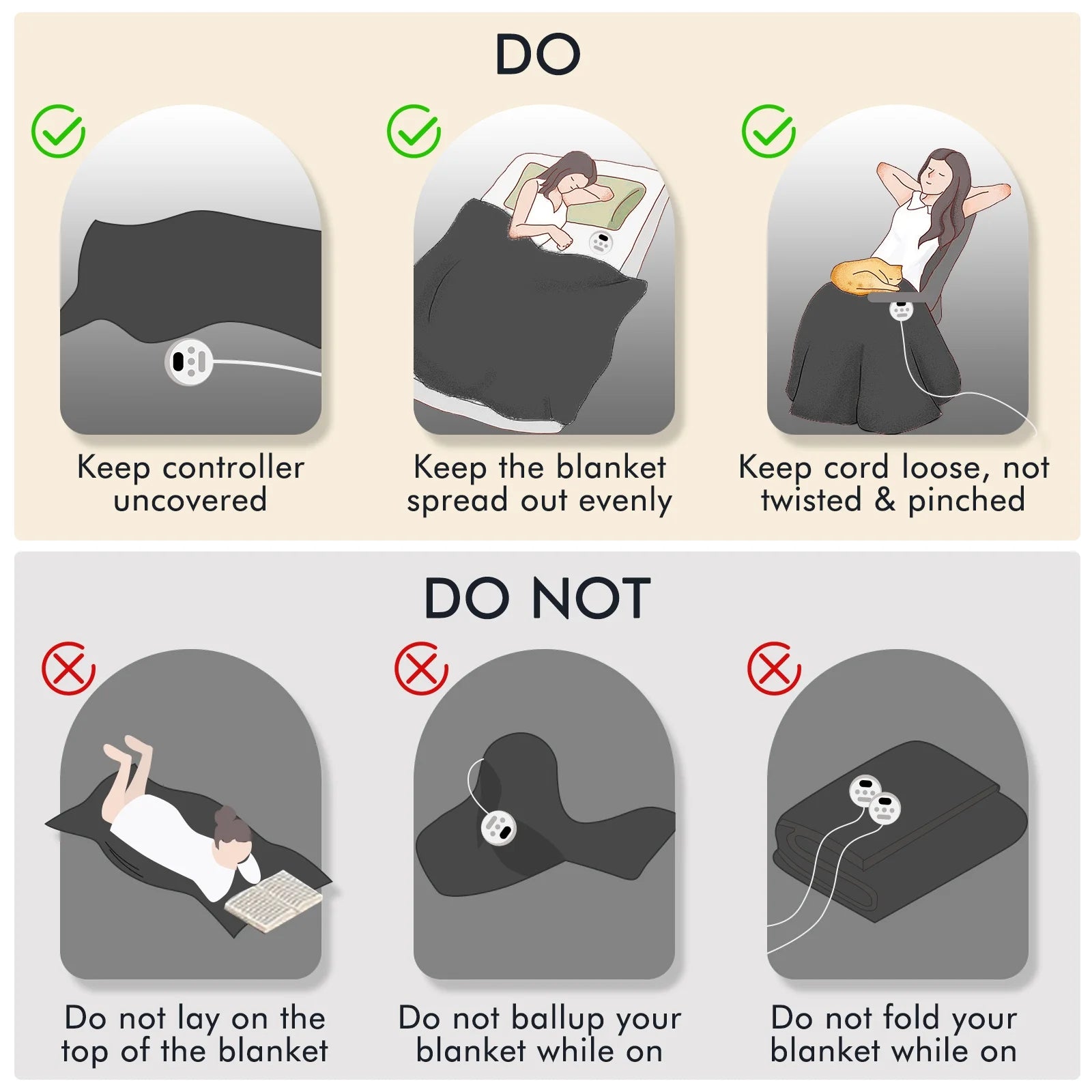 Electric Heated Blanket Queen Size 84''X90'', Fast Heating with Dual Controllers, 10 Heating Levels, 10H Timers, Preheat Function - Gray