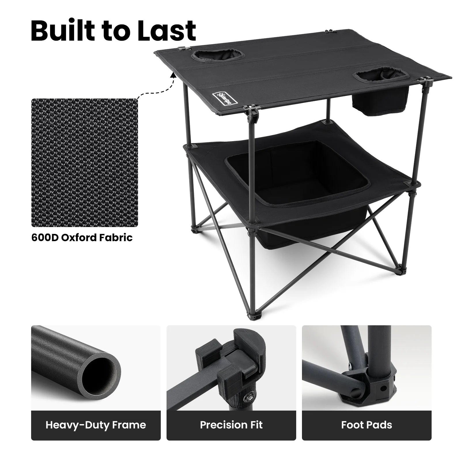 Folding Camping Table, Portable Outdoor Picnic Table