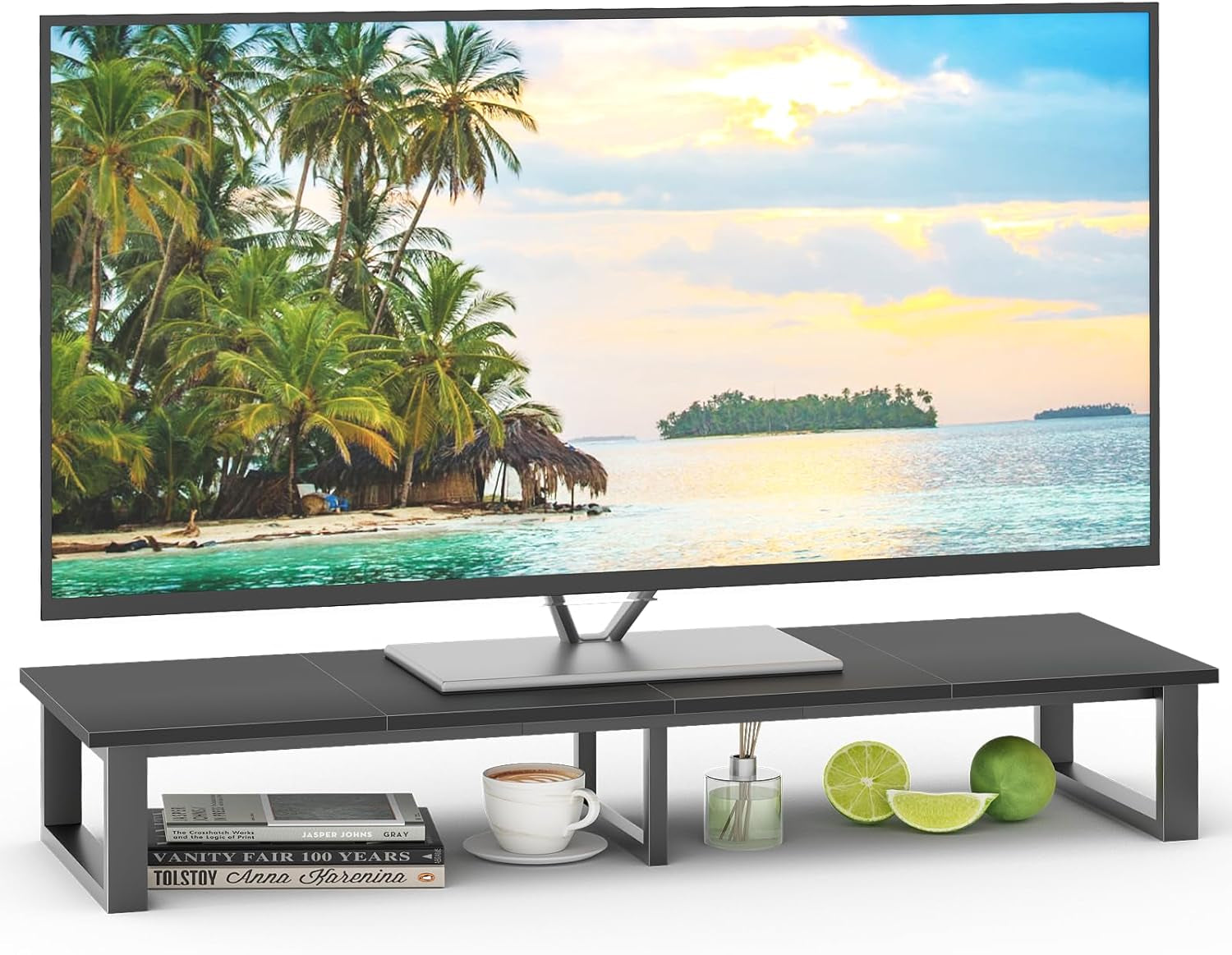 47" TV Riser for 32-60 Inch TV, TV Riser Stand Shelf, Tabletop TV Stand Riser, C