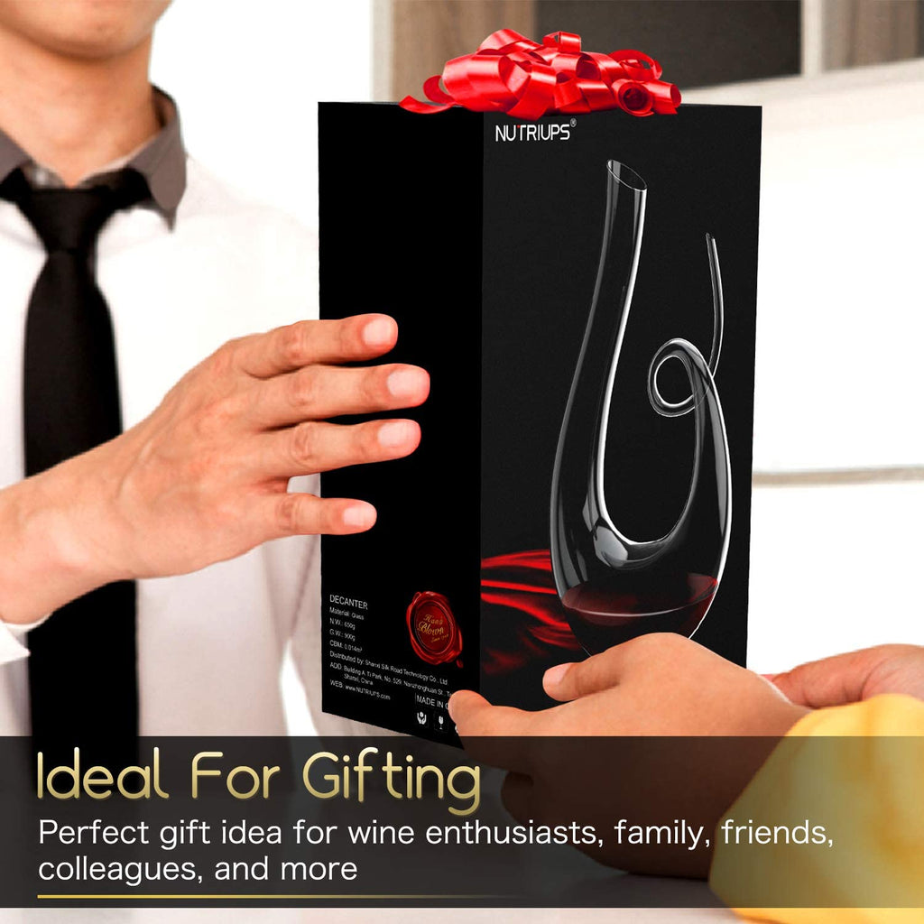 Wine Decanter, Hand Blown Swan Red Wine Decanters, Carafe Decanter for Wine