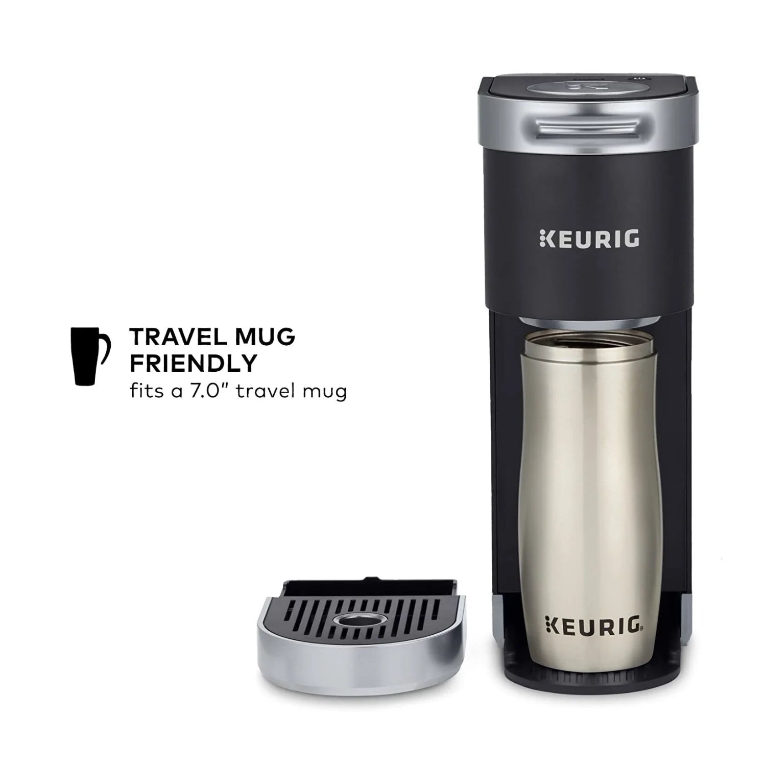 K-Mini plus Single Serve Coffee Maker with K-Cup Pod (Black)