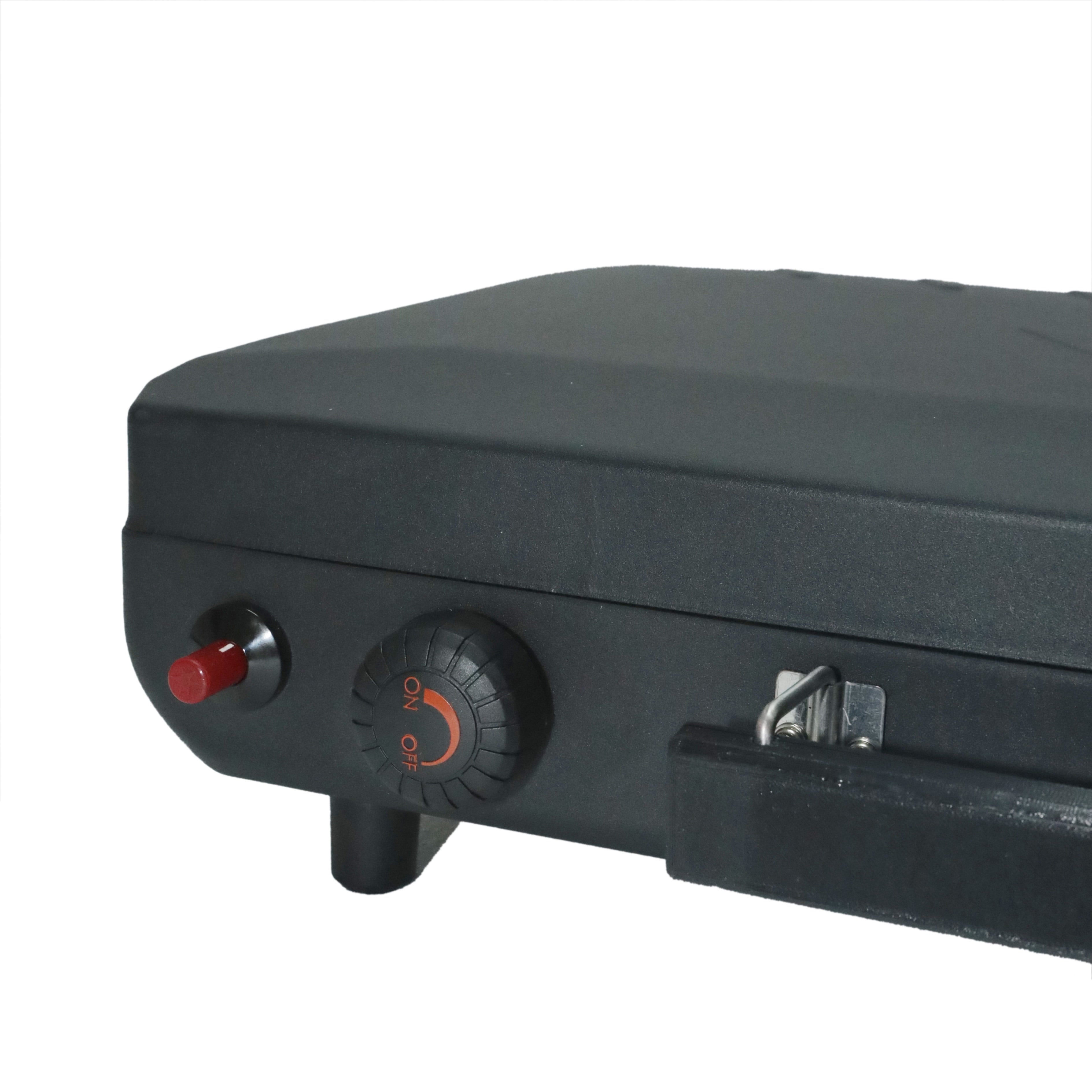 2 Burner Black Propane 2-In-1 Portable Camp Stove and Grill, Model GCT2220WB, New