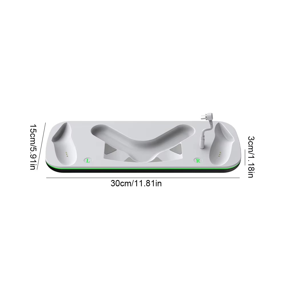 Wireless Charging Station for  for Meta Quest 3 VR Accessories Charger Dock Magnetic Fast Controller with LED Light