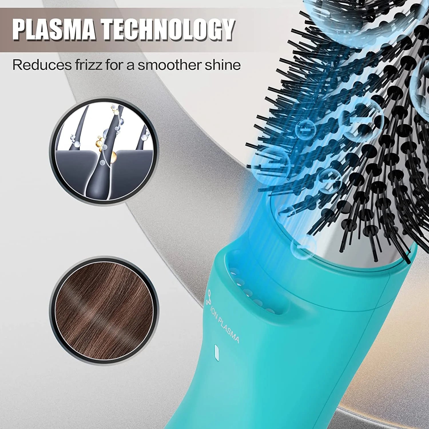 Ionic Hair Dryer Brush, 1.5" Hot Air Brush Set & One Step Volumizer Blow Dryer Comb 4 in 1 Hair Styler - Fast Drying