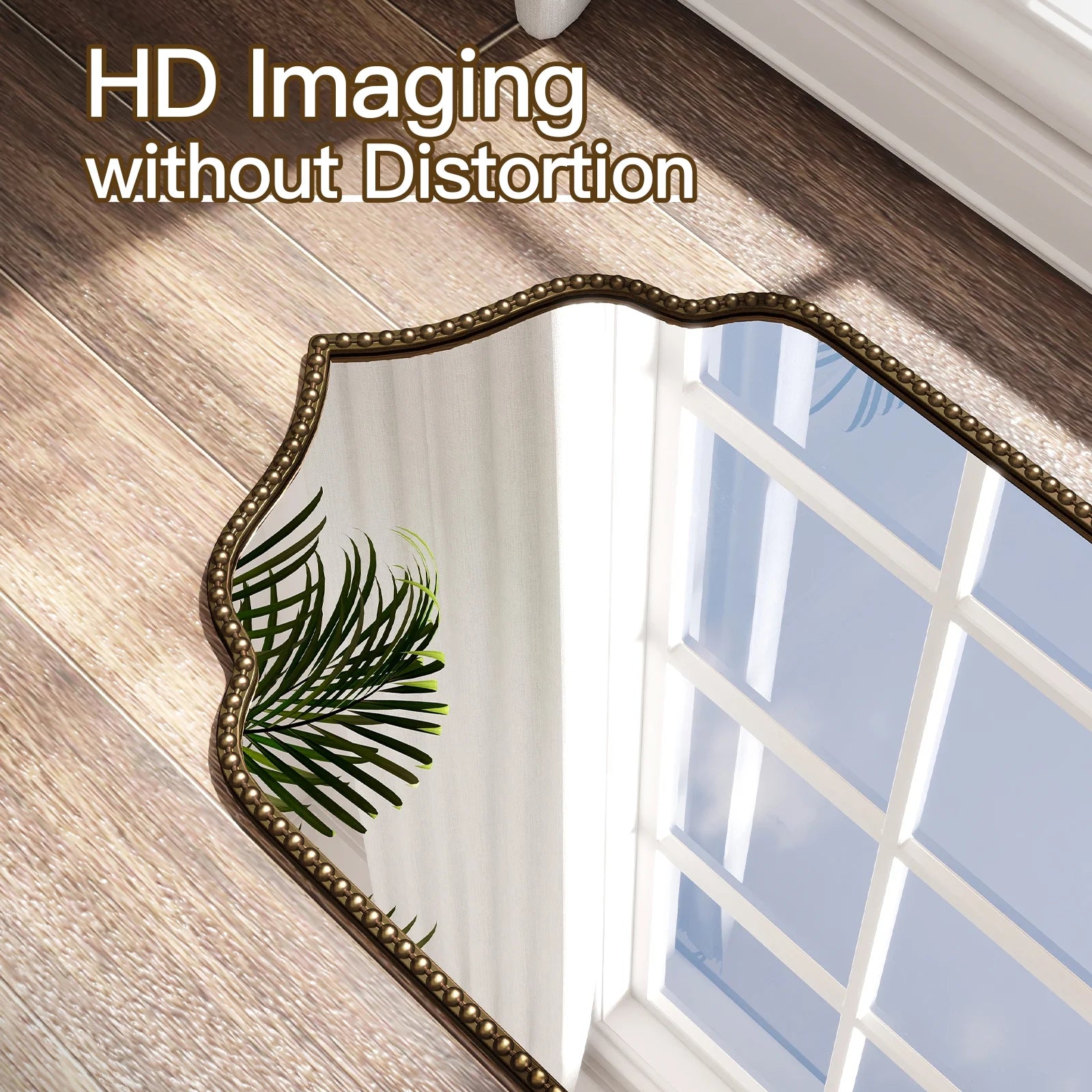 Arched Mirror for Wall, 20" X 30" Vintage Gold Mirror, Wall Mirror for Living Room, Bathroom, Bedroom, Entryway, Antique Bronze Mirror