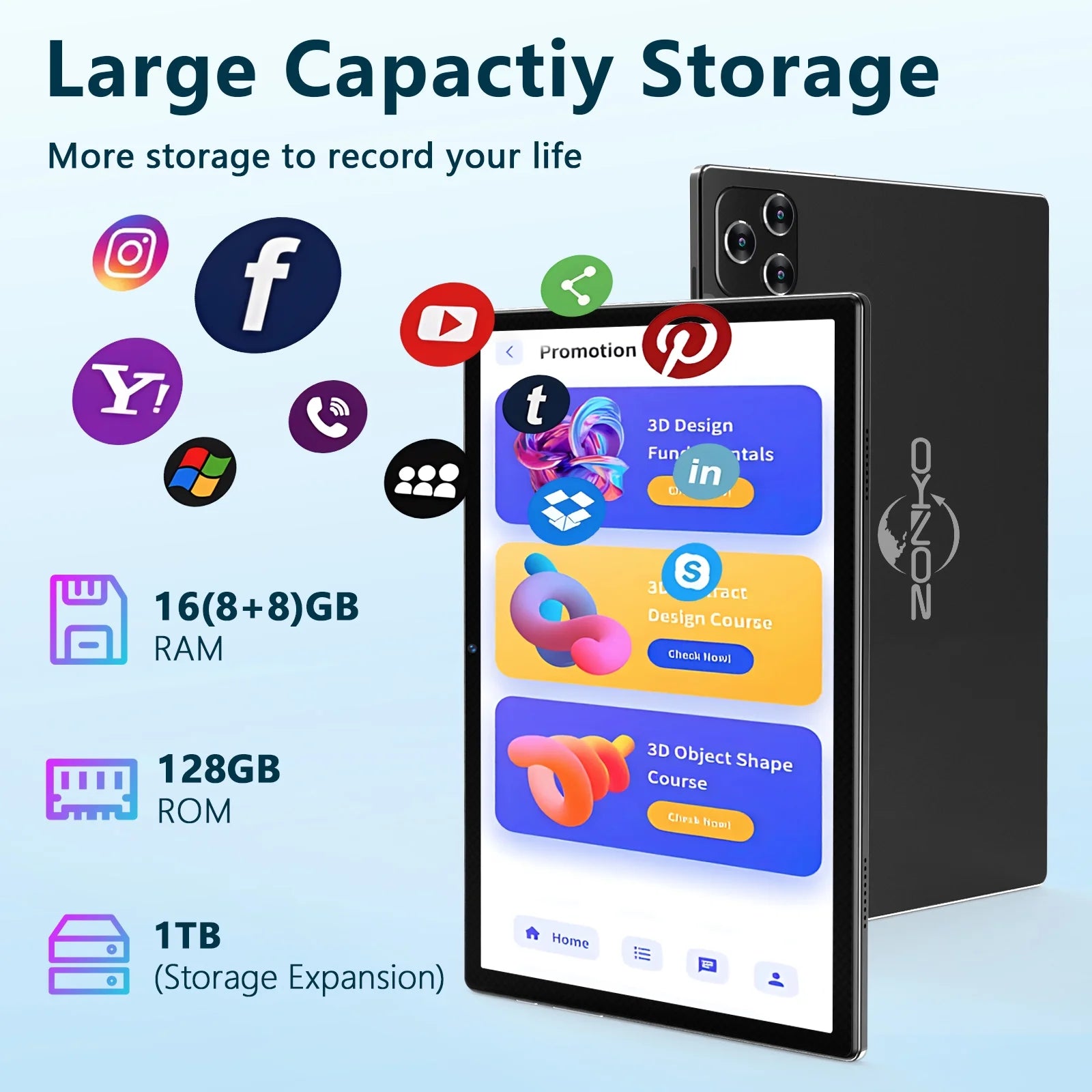 Tablet 2025 Newest Android 14 Tablet, 10 Inch Tablet,5G Wi-Fi Tablet Computer,2 in 1 Tablet with Keyboard