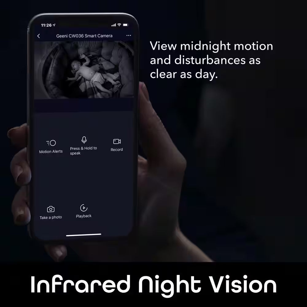 Glimpse 1080P HD Wireless Smart Camera - Indoor Home Security Camera - No Hub Required - Voice Control