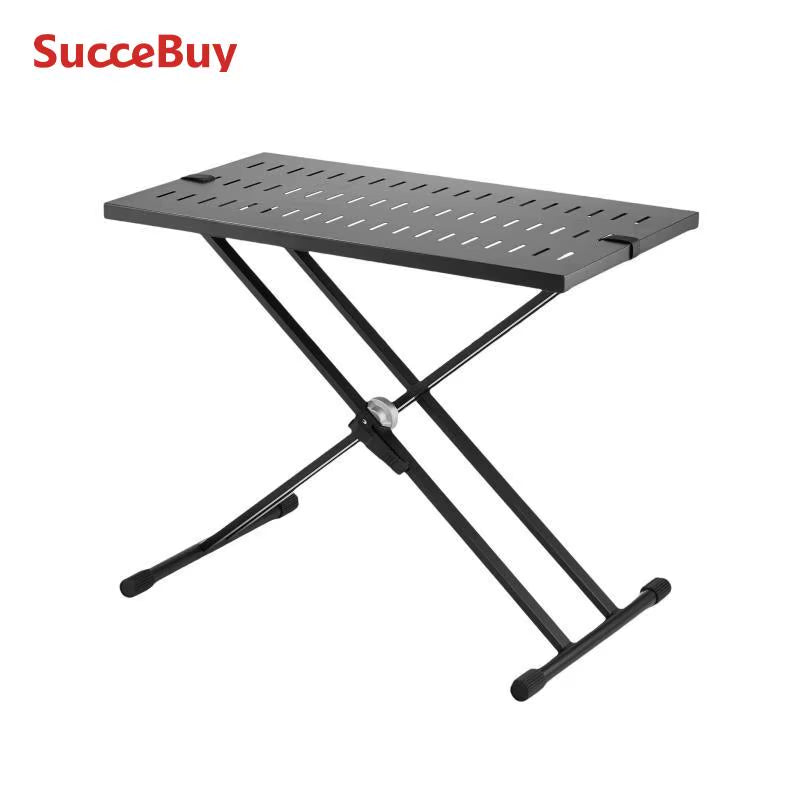 Succebuy DJ Table Stand 32" X 20" Portable Laptop and Controller Foldable Double-X Braced Keyboard Stand Tabletop Audio Mixer