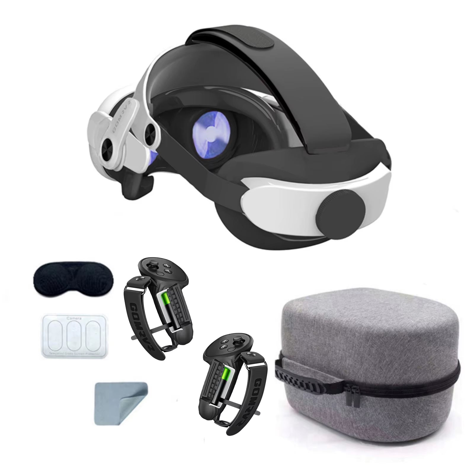GOMRVR Replaceable Head Strap for Meta Quest 3 VR Improve Comfort Adjustable Head Strap for Meta Oculus Quest 3 Accessories