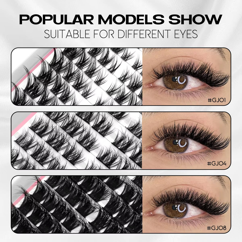 Clusters Lash Cluster Lashes Individual Lashes Natural Look C Curl Fluffy Cluster Lashes DIY Eyelash Extension
